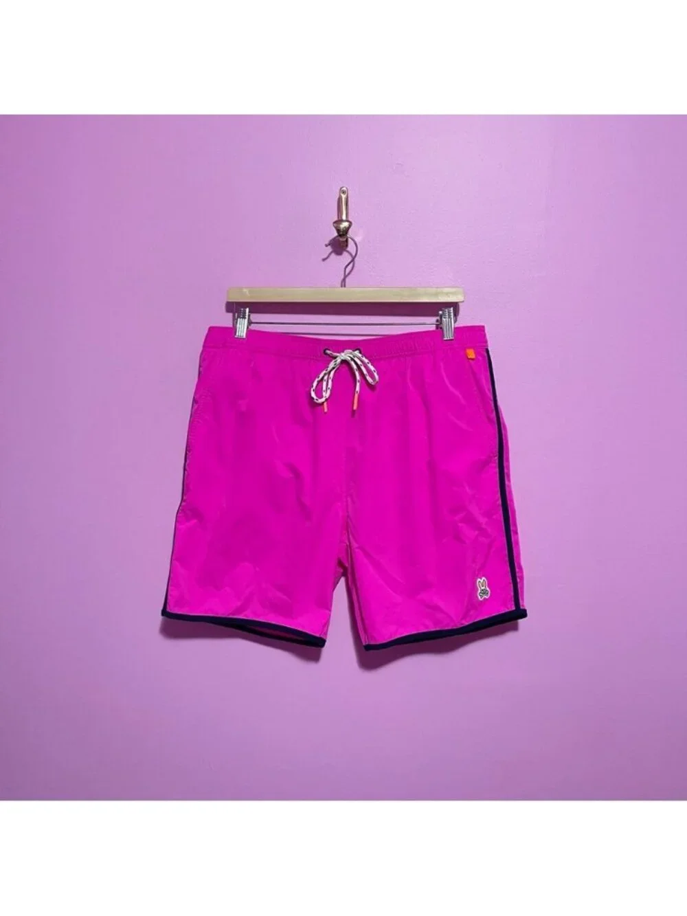 Psycho Bunny‎ Holloway Neon Pink Swim Trunks Men’s XL Quick-Dry